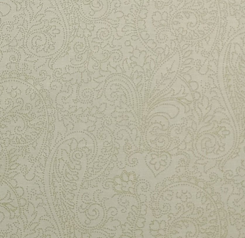 Fabric Traditions 2012 - Pale Green Fabric / Tonal Dotted Paisley Print