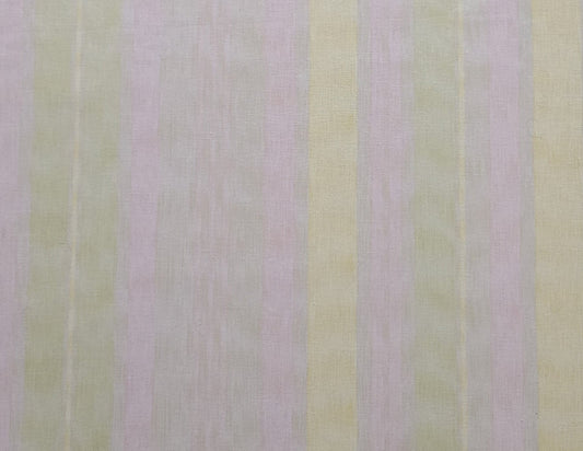 Hobby Lobby - Pink, Green and Yellow Pastel Vertical (Parallel to Selvage) Stripe Fabric