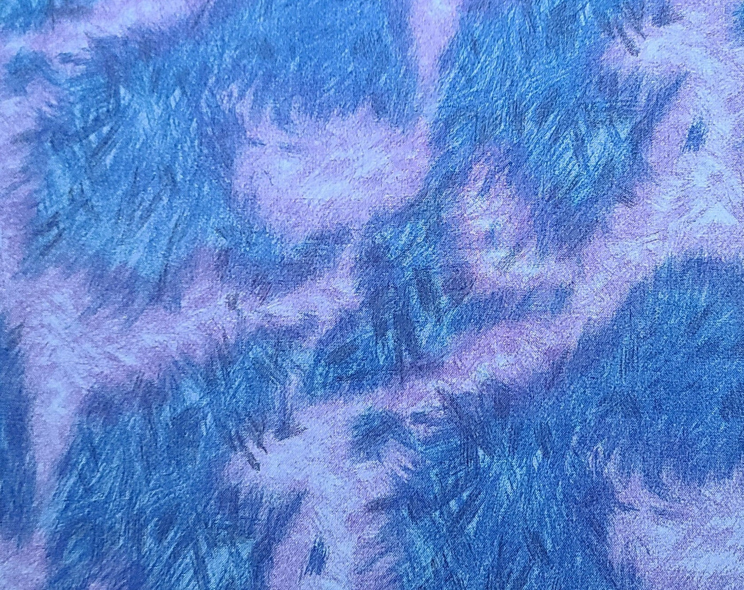 Earth Series 1 by Dianna Leone Northcott Silk Inc - Blue, Lavender Tonal Brushstroke Fabric
