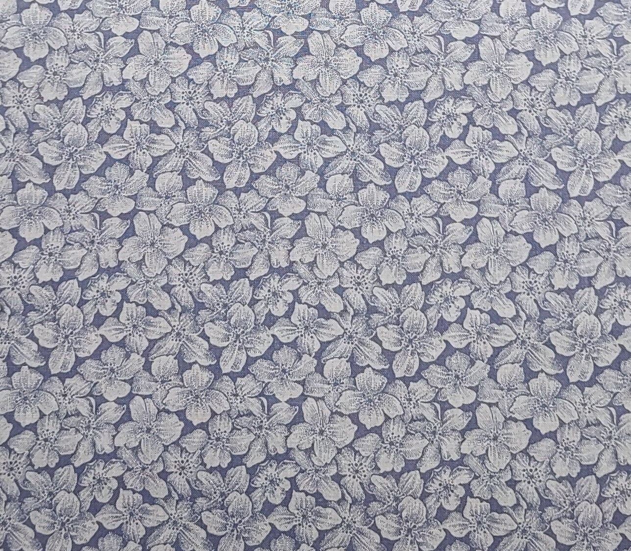 VIP Print Cranston Print Works - Light Purple Fabric / Tonal Flower Print
