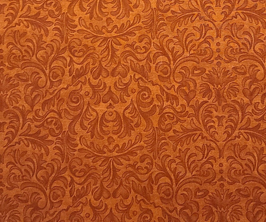 Turning Leaves by Holly Taylor for Moda Stock #6576 - Rust Tonal Leaf Print Fabric