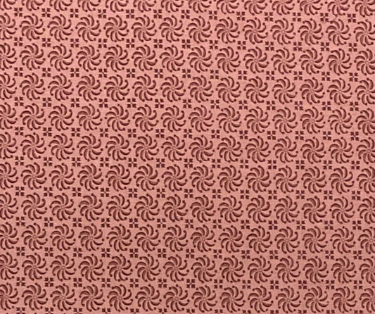 Dark Pink Fabric / Maroon and Dark Pink Swirl Pattern - Selvage to Selvage Print