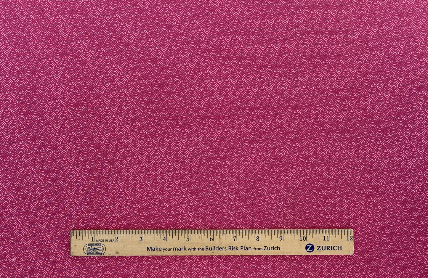 JoAnn Fabrics - Bright Pink Fabric / White "Stitched" Baptist Fan Print