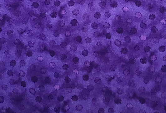 Robert Kaufman Splish Splash D#5809 - Grape Colored Fabric / Tonal Water Drop Pattern