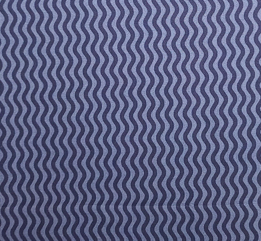 2003 Blank Textiles Inc by Karen Combs - Blue/Violet Tonal Wavy Vertical Stripe (Parallel to Selvage) Fabric