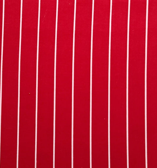 The Manes Organization Inc - Red Fabric / White Pinstripe