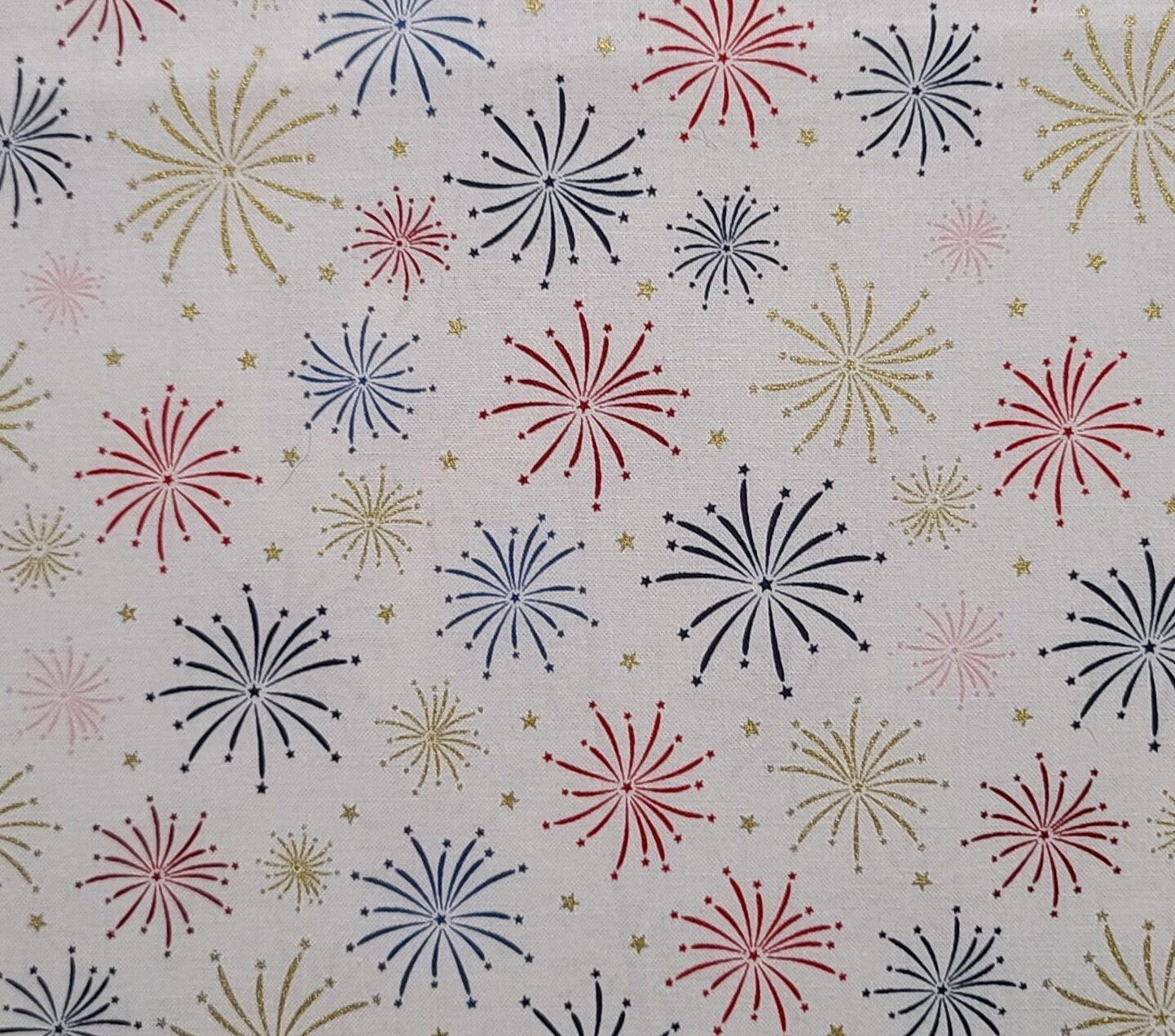 Riley Blake Designs Pattern SC14412 Sweet Freedom by Beverly McCullough 2023 - Fireworks Sand Dollar Sparkle