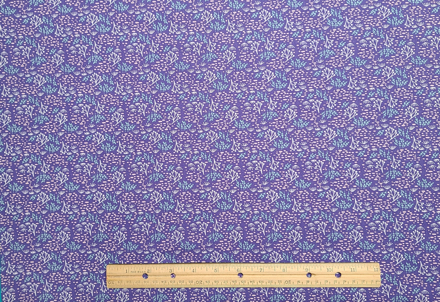 EOB - JoAnn Fabrics - Purple Fabric / Aqua, White, Pink Print