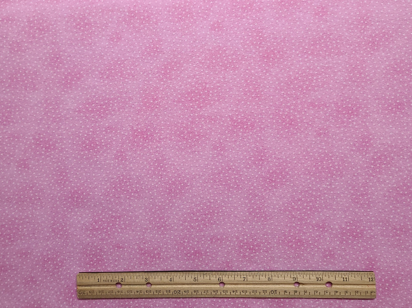 FLANNEL - Light Pink Tonal Fabric / White Pin Dot Print