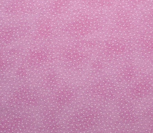 FLANNEL - Light Pink Tonal Fabric / White Pin Dot Print